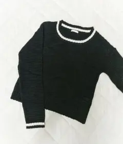 新品未使用 GU(ジーユー) ニット レース ブラック 黒 Ｓ