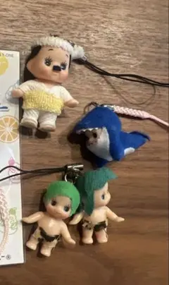 キューピー ストラップ　うる星らつら　ひげ親父　サメ　まとめ売り　ご当地　CP