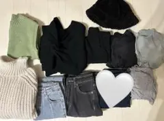 秋冬 10点 まとめ売り EMODA Darich H&M ギャル ブラック