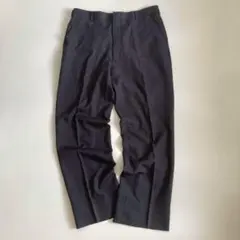 90s~ ヴィンテージ レトロ古着 ノータックスラックスパンツ ネイビーブラック