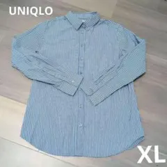 UNIQLO ブルー ストライプ シャツのサムネイル