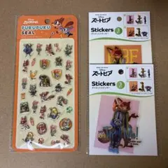 ズートピア 正規品 ボンボンドロップシール プクプクシール ジュディ ニック