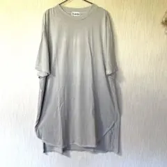 RNA ひざ丈ワンピース ロングTシャツ グレー シンプル Mサイズのサムネイル