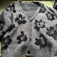 【新品】HARE フラワーシャギーモチーフカーディガン【山田涼介着用】 人気 商品 通販メンズ - 完売 Hare フラワーモチーフシャギー