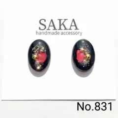 (No.831)ハンドメイドアクセサリー　レジンピアス　イヤリング