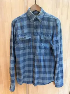 RRL Double RL ダブルアールエル ダメージ加工ネルシャツ Mサイズ