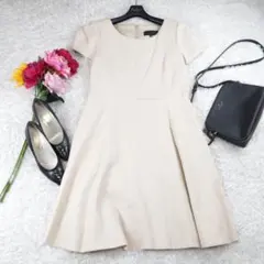 G2326*UNTITLEDアンタイトル☆Aライン☆ワンピース☆ベージュ☆2