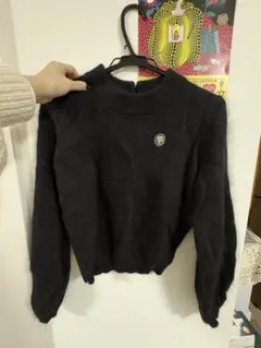 lily brown 黒いセーター　BARBIE