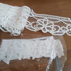 イギリスVintage　バテンレース　コットンカーテン　2枚組 イギリスVintage バテンレース コットンカーテン 2枚組 イギリス