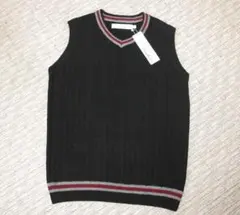 【新品】　トミーアーマー ゴルフ Vネックベスト 黒　Ｌサイズ