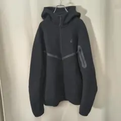 NIKE ナイキ テックフリース ジップパーカー ブラック 黒 L フーディーのサムネイル