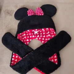 ミニー マフラーキャップ ディズニー