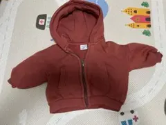 ZARA ベビー フード付き ジップアップ パーカー 74cm 6-9m 秋冬