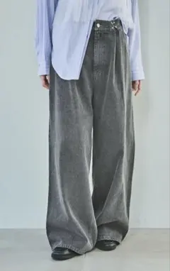 ラコレ ウエストフックデニムパンツ グローバルワーク ローリーズファーム