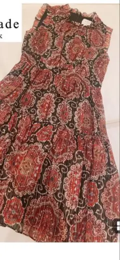 kate spade NEW YORK ノースリーブワンピース ペイズリー柄のサムネイル