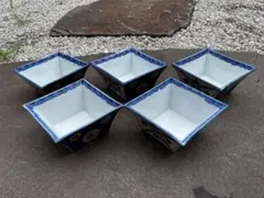 有田焼　京峰作　小鉢　5つセット　アンティーク