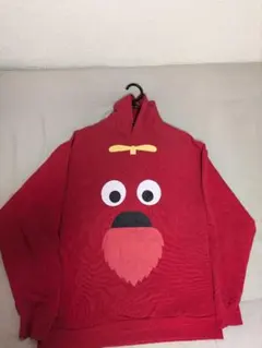 キャラクター パーカー レッド LLサイズ ポンキッキーズ　ムックパーカー