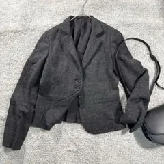 ケーティーキヨコタカセ　カシミヤ混　テーラードジャケット　キュプラ　日本製　11
