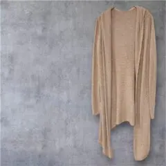 美品❣️一点物✨ベージュ フード付きカーディガン ニット