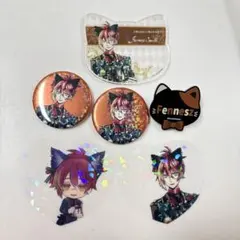 悪魔執事と黒い猫 フェネス ねこ型アクリルコースター ネームバッジ 缶バッジ