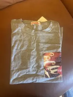 未使用　Coca-Cola コカコーラ　ポケット付きTシャツ グレー XS