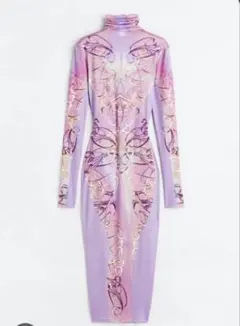 H&M ボディコンドレス S ローズクウォーツ