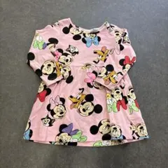 ミッキー ミニー 長袖ワンピース 92cm