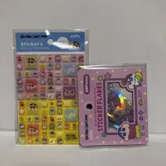 クレヨンしんちゃん フレークシール タイルシール 2点セット