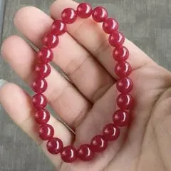 世界四大宝石 勝利と情熱を宿す希少天然ルビー ブレスレット 8mm