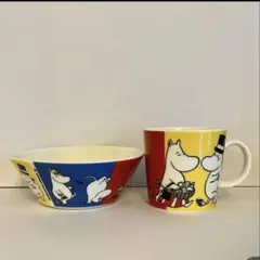 ARABIA アラビアムーミン マグカップ&ボウル　セット　【廃盤品】 ARABIA - レア廃盤旧ロゴARABIAアラビアムーミンマグ＆シリアル