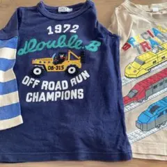 ミキハウス/新幹線Tシャツ２枚セット　100サイズ