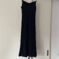 STRAWBERRY-FIELDS黒ロングワンピース