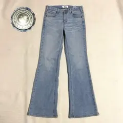 サムシング　フレアデニムパンツ　ストレッチ　脚長効果　LISA　エドウィン　29