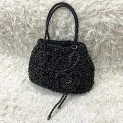 希少✨ Bagteria バグテリア レザー ビジュー ストーン がま口 刺繍 