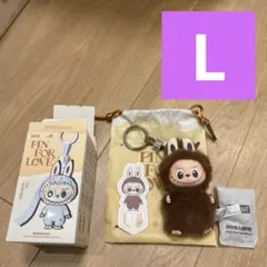 ラブブ　イニシャルPIN FOR LOVE シリーズ ぬいぐるみペンダント　L