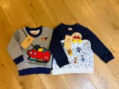 新品未使用タグ付きアンパンマンキッズコレクション☆90センチトレーナー2枚セット