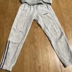 adidas グレー ネイビー Tシャツ ロングパンツ S