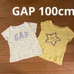 GAP 半袖 Tシャツ 2枚セット 100cm 女の子 3歳
