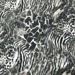 輸入生地 アニマル柄ミックス ⑤ モノトーン