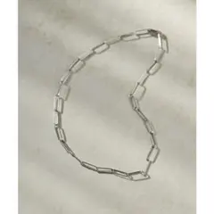 《新品》ear PAPILLONNER ステンレス　チェーンネックレス　シルバー