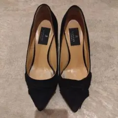 LANVIN ランバン ブラック スエード ハイヒール パンプス