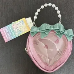 新品 メゾピアノ いちご ピンク ポーチ ぬいぐるみ クリア ナルミヤぬいポーチ 新品 メゾピアノ いちご ピンク ポーチ ぬいぐるみ クリア ナルミヤ