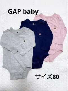 美品GAP ベビー ロンパース 80サイズ クマ刺繍