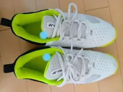 YONEX テニスシューズ ホワイト/イエロー　25cm