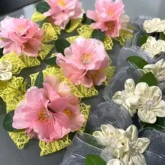 犬 トリミングリボン トリミングチョーカー 12点 誕生日 記念日 桜