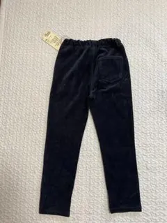 無印ネイビー コーデュロイ キッズパンツ 130cm