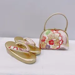 Y★3754★ 草履 バッグ セット 成人式 二十歳のつどい 和装のサムネイル