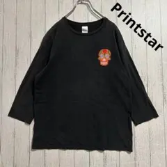 Printstar 古着 シュガースカル アップリケ 七分丈 Tシャツのサムネイル