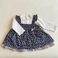 プティマイン　小花ドッキングチュニック 80