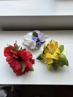 フラダンス ヘアアクセサリー 3点セット